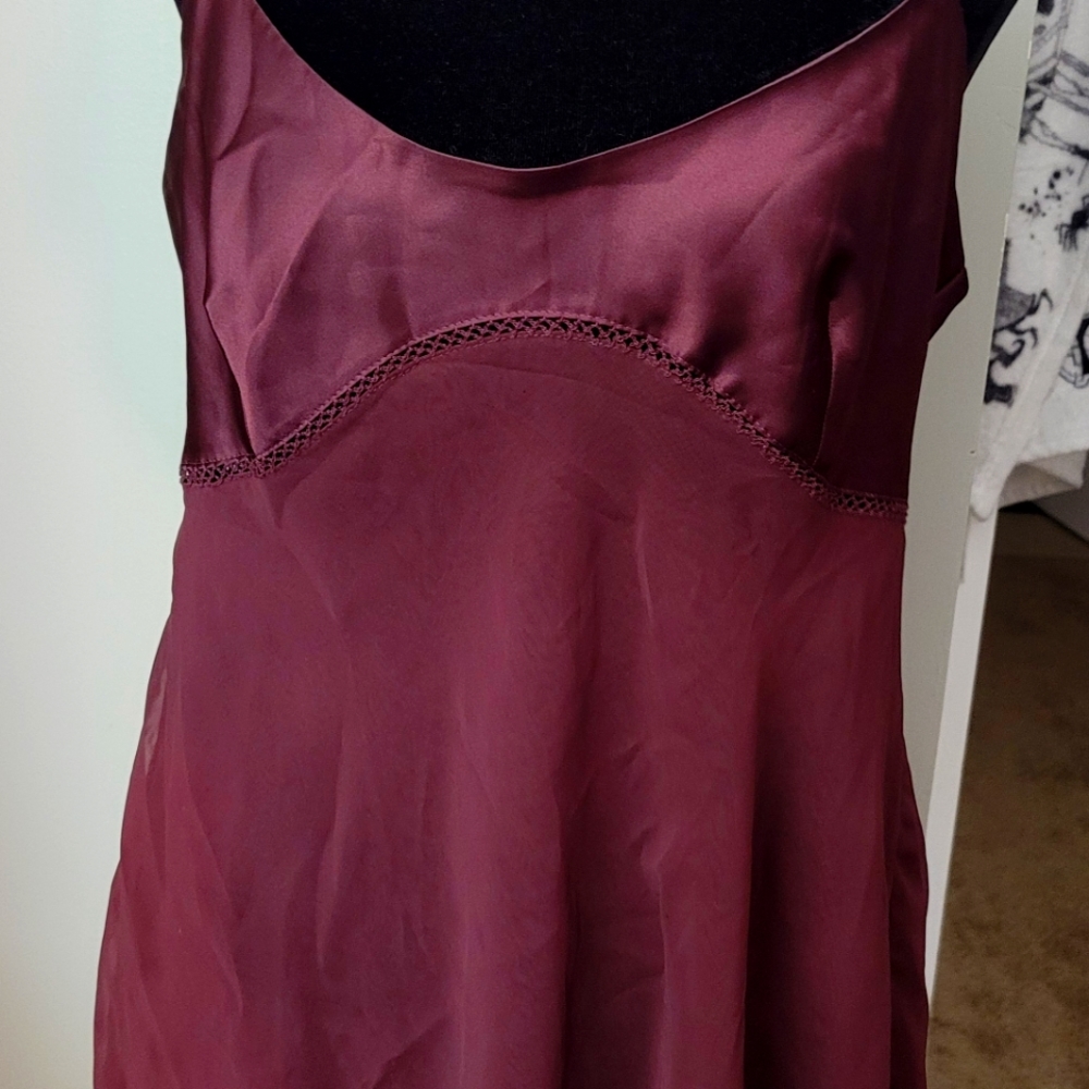 Victoria's Secret Purple Sheer V-Neck Babydoll Chemise